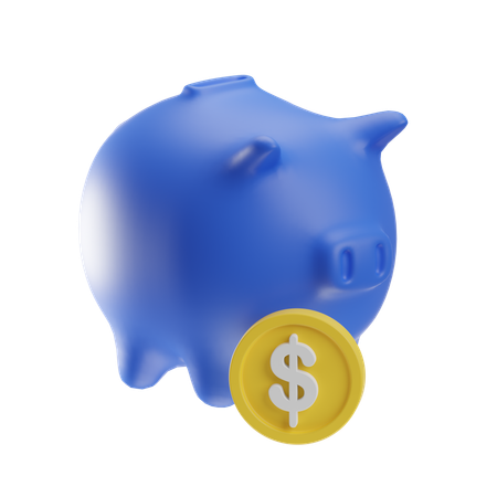 お金を節約  3D Icon