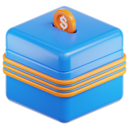 お金を節約  3D Icon