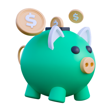 Saving Money  3D Icon