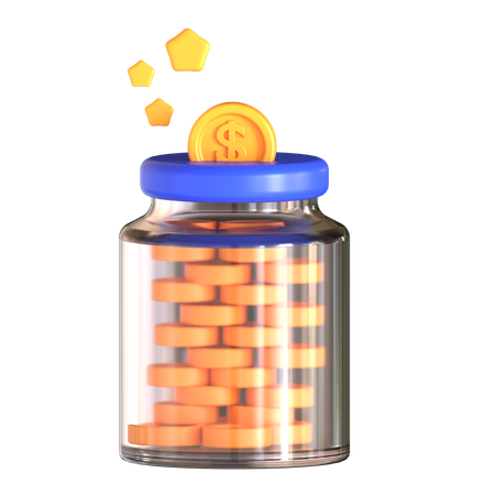 Saving Money  3D Icon