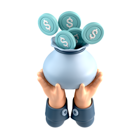 Saving money  3D Icon