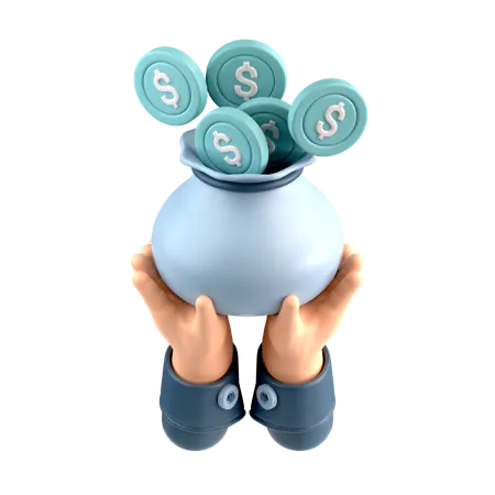 Saving money  3D Icon