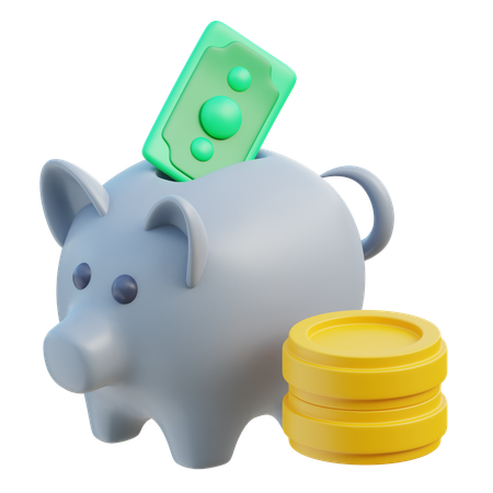 Saving Money  3D Icon