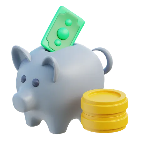 Saving Money  3D Icon