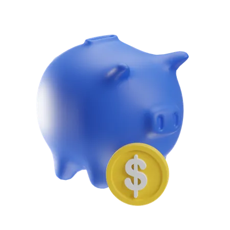 Saving Money  3D Icon