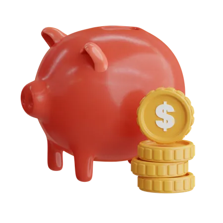 Saving Money  3D Icon