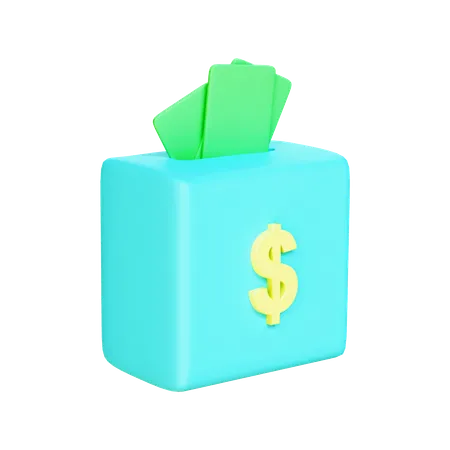 Saving Money  3D Illustration