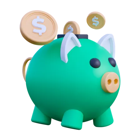 Saving Money 3D Icon