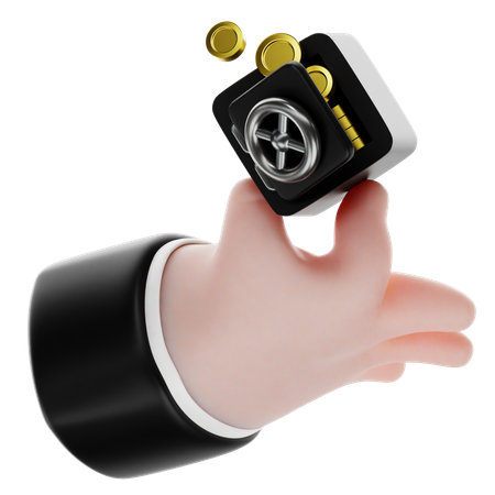 Saving Money Hand Gesture  3D Icon