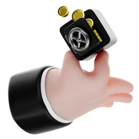 Saving Money Hand Gesture  3D Icon