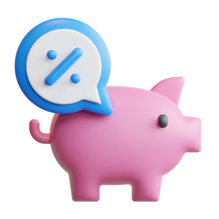 Saving Rate  3D Icon