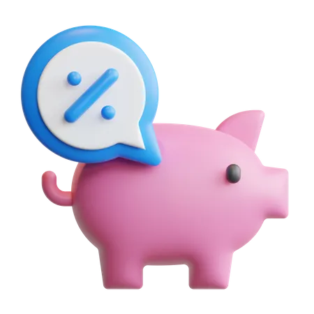 Saving Rate  3D Icon
