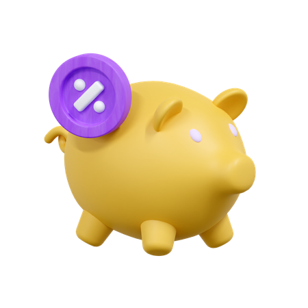 Saving Tax  3D Icon