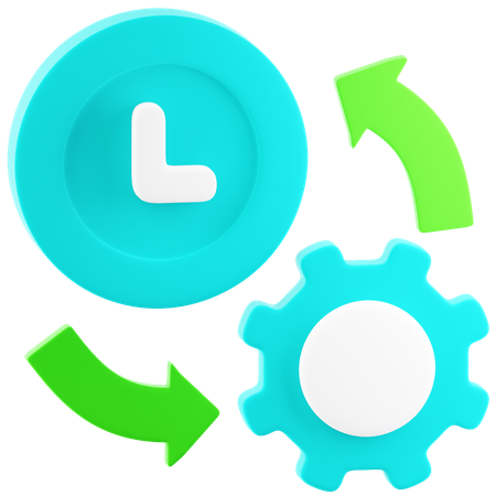 Saving Time  3D Icon