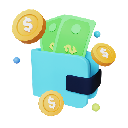 Saving Wallet  3D Icon