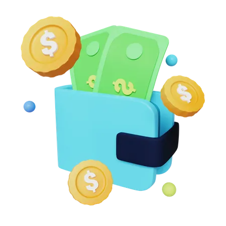Saving Wallet 3D Icon