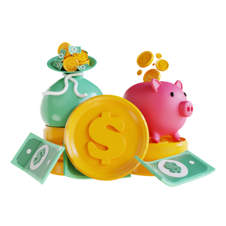 Savings  3D Icon