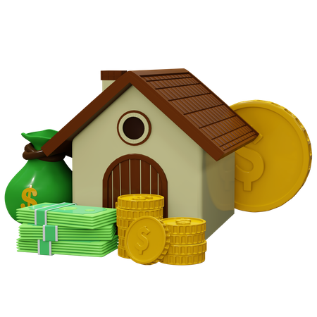 Savings For Home  3D Icon