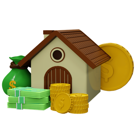 Savings For Home 3D Icon