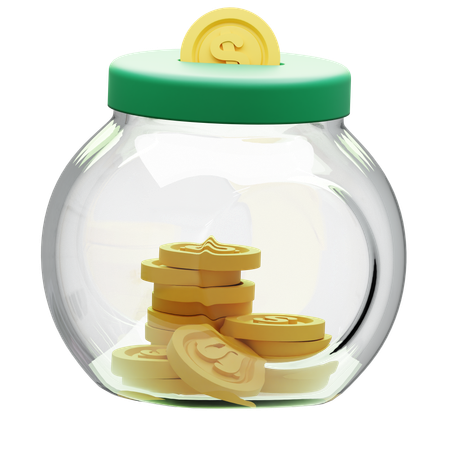 Savings Jar  3D Icon
