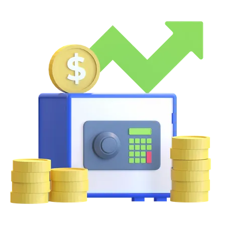 Savings Profit  3D Icon