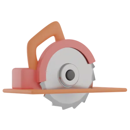 Saw Machine  3D Illustration