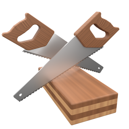 Saw Wood Cutting  3D Icon