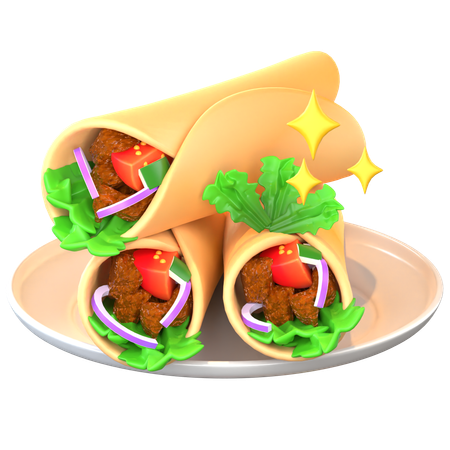 Sawarma  3D Icon