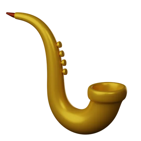 Saxofón  3D Icon