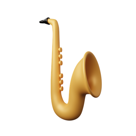 Saxofón  3D Icon