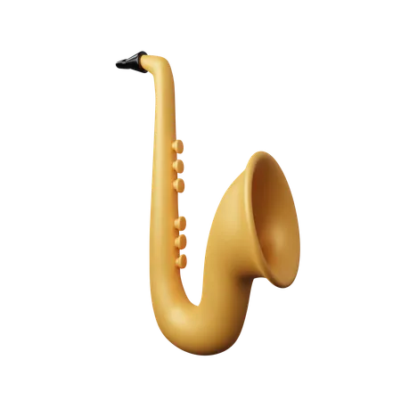 Saxofón  3D Icon