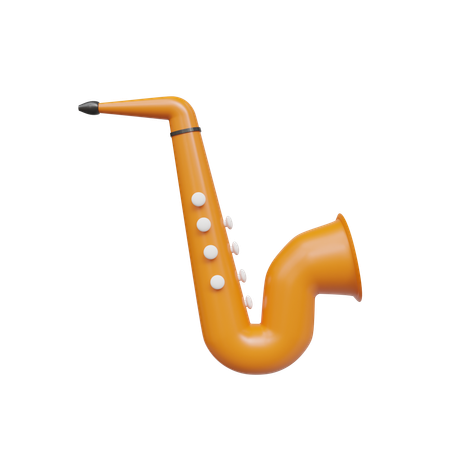 Saxofón  3D Icon