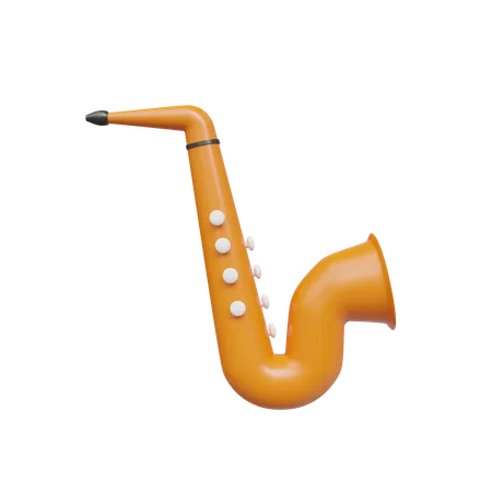 Saxofón  3D Icon