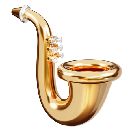 Saxofón  3D Icon