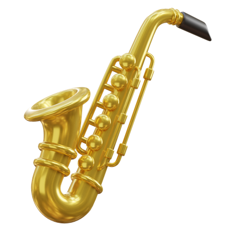Saxofón  3D Icon