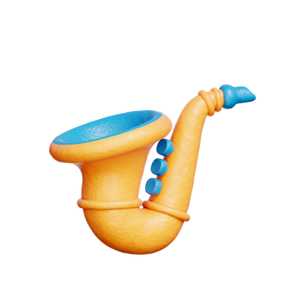 Saxofón  3D Icon