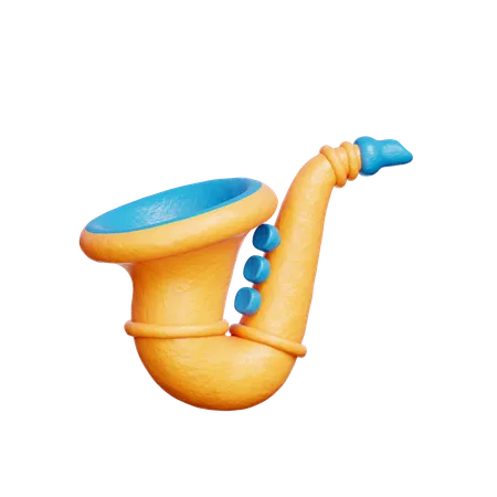 Saxofón  3D Icon