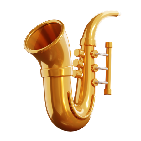 Saxofón  3D Icon