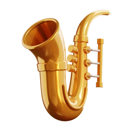 Saxofón  3D Icon