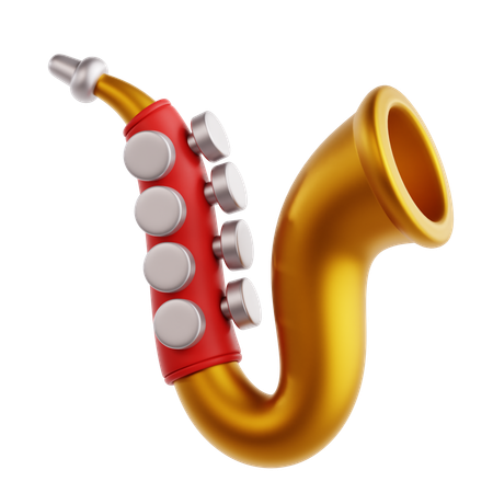 Saxofón  3D Icon