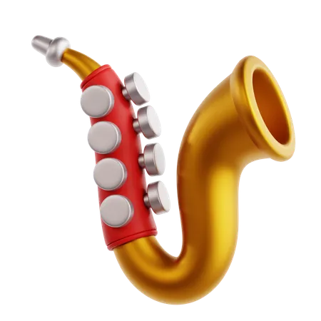 Saxofón  3D Icon