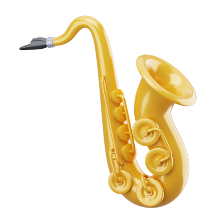 Saxofón  3D Icon