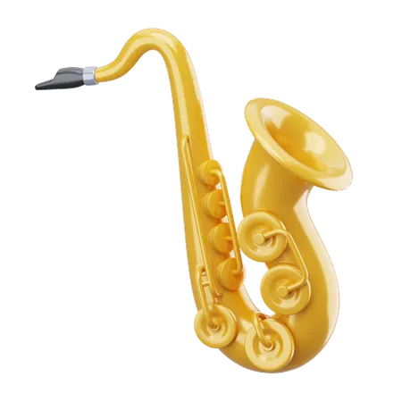 Saxofón  3D Icon