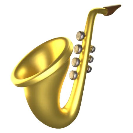 Saxofón  3D Icon