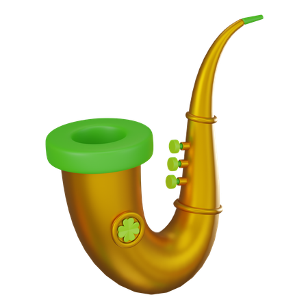 Saxofón  3D Icon