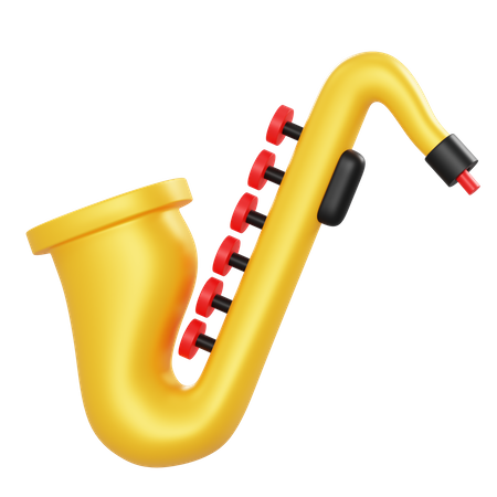 Saxofón  3D Icon