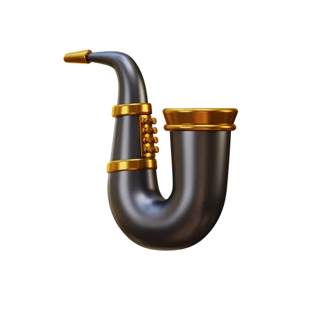 Saxofón  3D Illustration