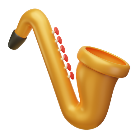 Saxofón  3D Icon