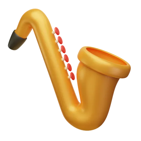 Saxofón  3D Icon