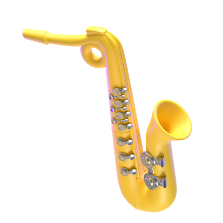 Saxofón  3D Icon